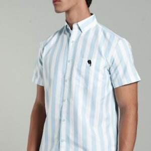 LS 002 ||Blue Stripes|| Half Sleeve Shirt