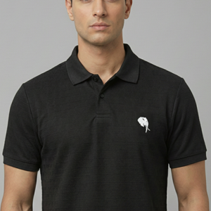 PR45||Black|| 100% Cotton T-Shirt