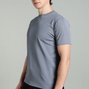 RHSO2||Light Grey|| Round Neck Half Sleeve