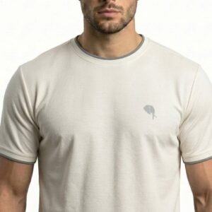 RHSO2B||WHITE|| Round Neck Half Sleeve