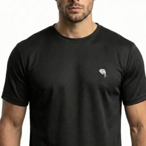 RHSO03||BLACK|| Round Neck Half Sleeve